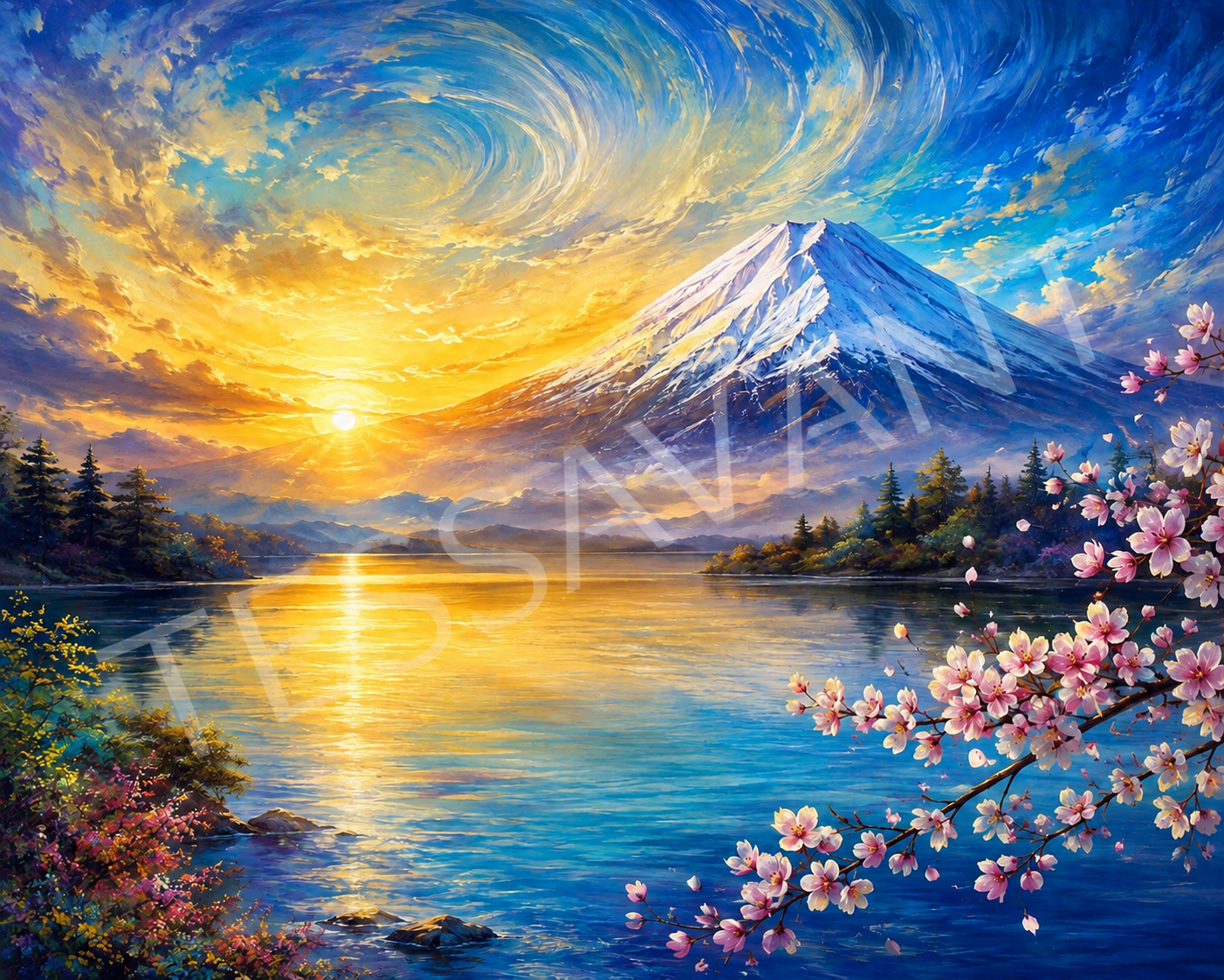 Mount Fuji Sunrise Diamond Painting Kit