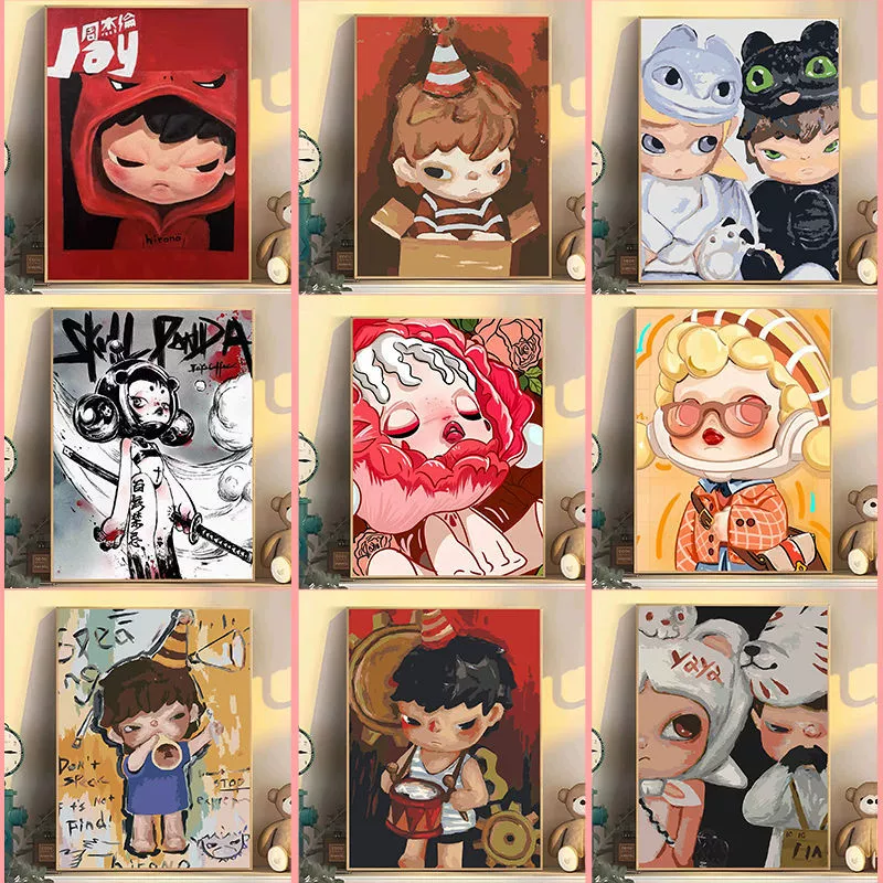 paint by numbers Animation Trending Doll Style