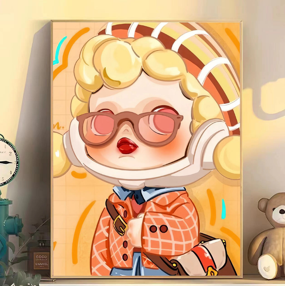 paint by numbers Animation Trending Doll Style