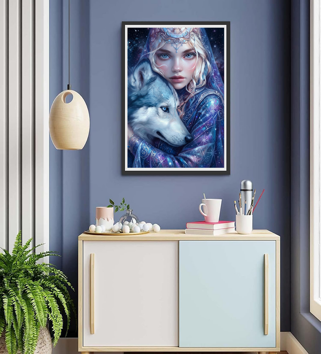 Galaxy Wolf Goddess