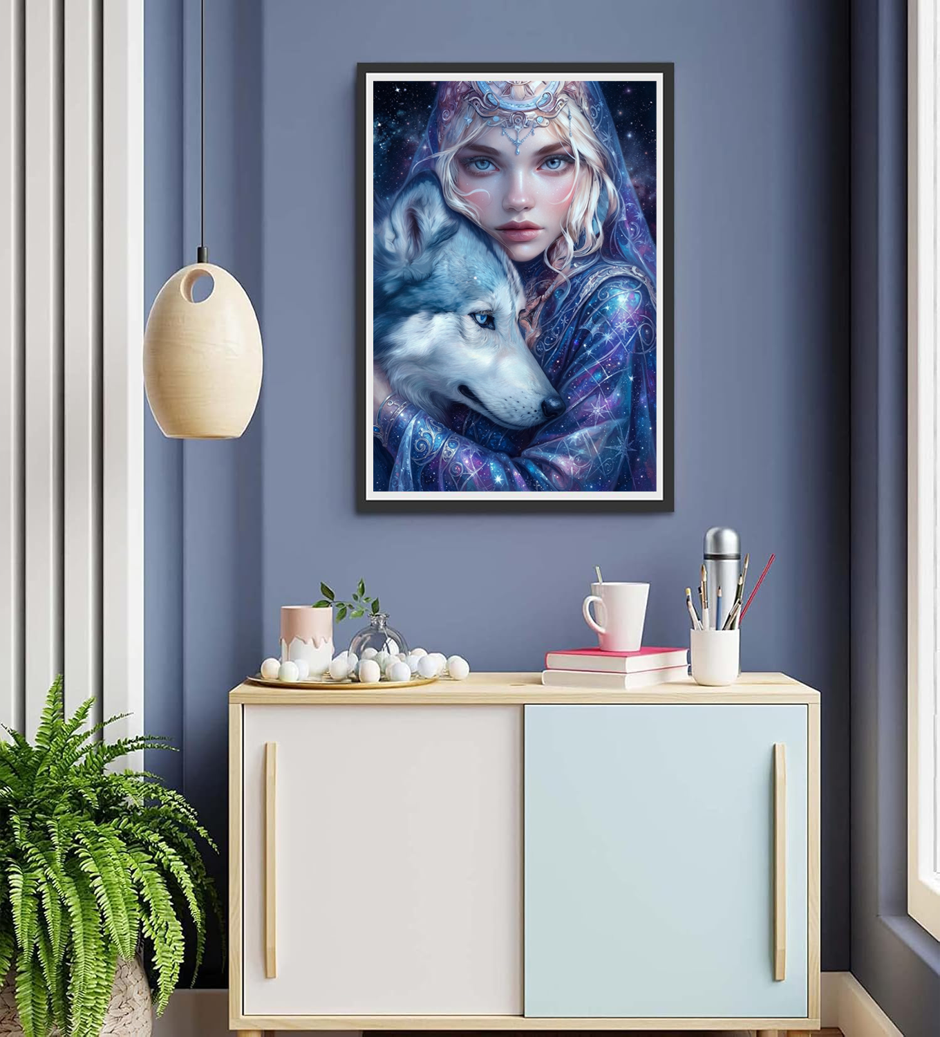 Galaxy Wolf Goddess