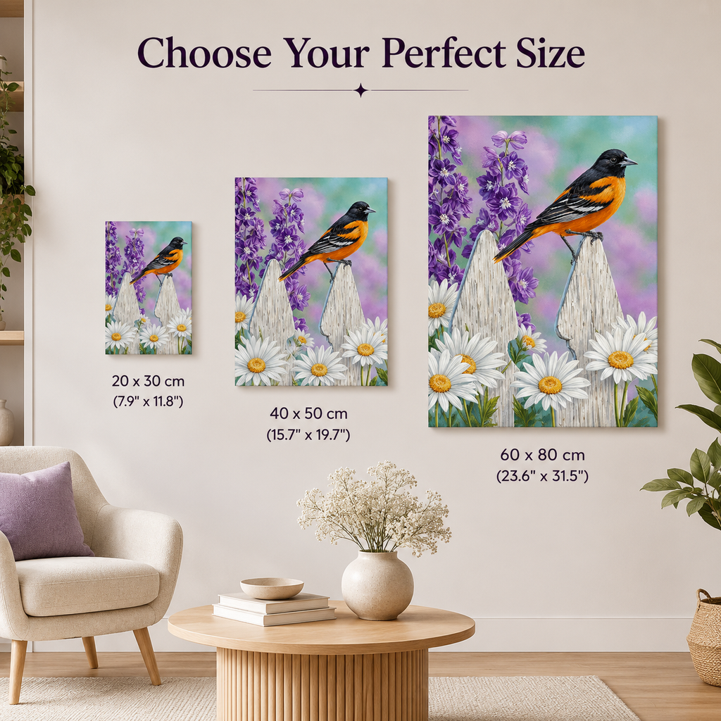 Summer Oriole & Daisy Diamond Painting Kit