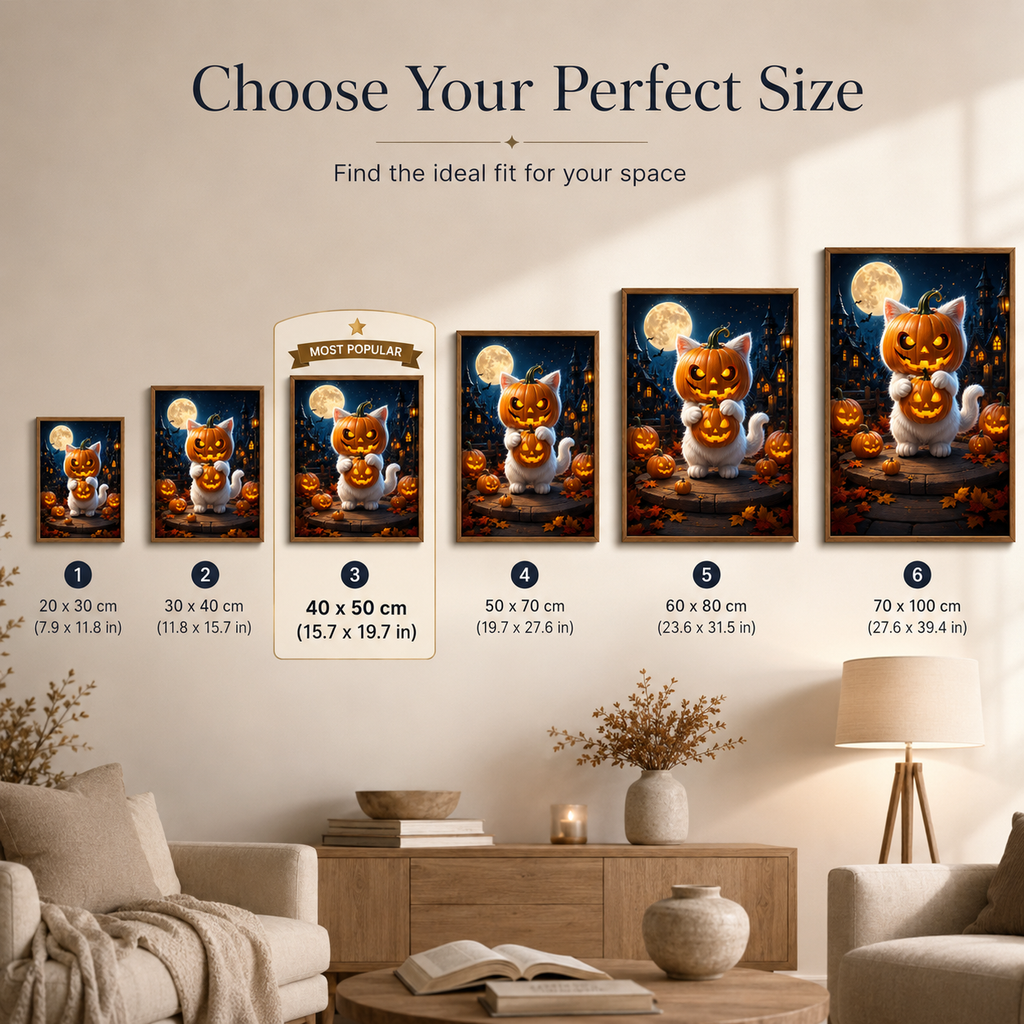 Pumpkin Cat Halloween Diamond Painting Kit