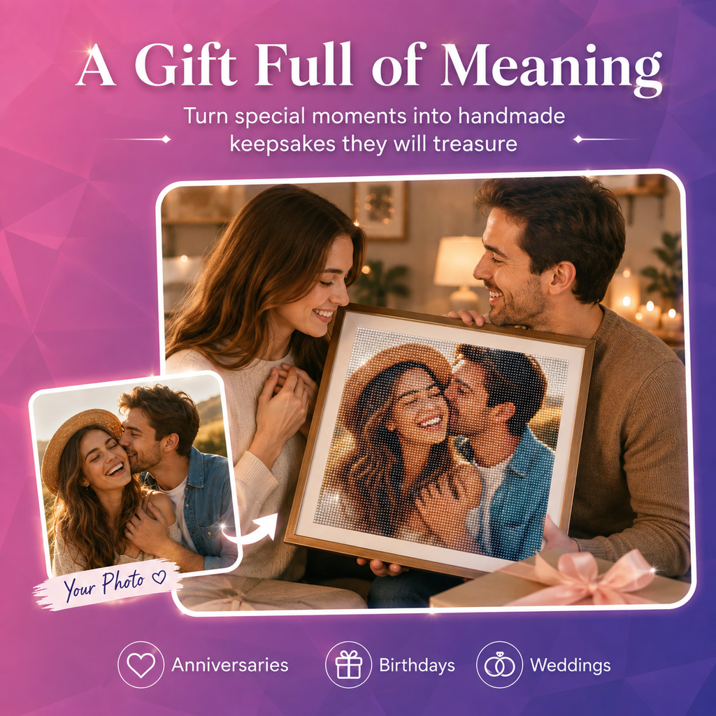 Custom Diamond Painting Kit – Personalized Photo Diamond Art