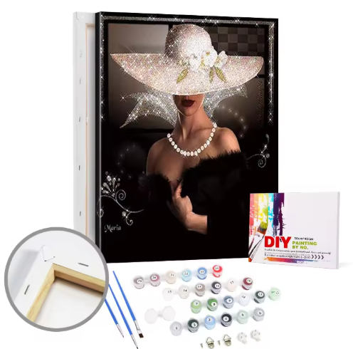 Diy Painting by Numbers Women with Frame Paint by Numbers on Canvas Home Art Decor Painting by Numbers Ladies