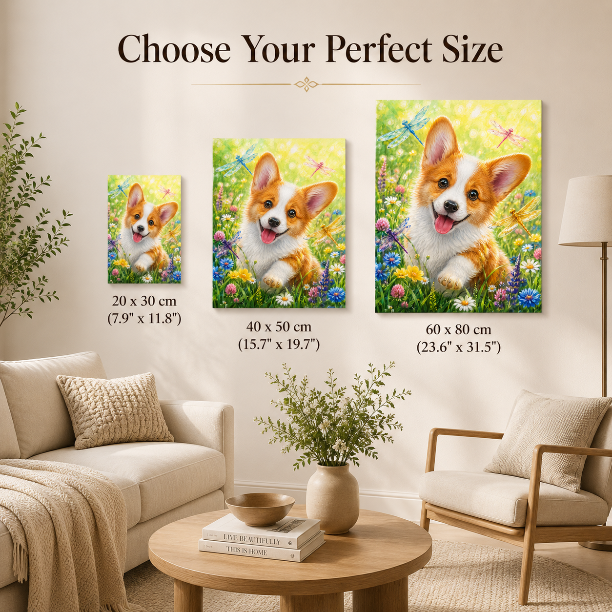 Dragonfly Corgi Diamond Painting Kit