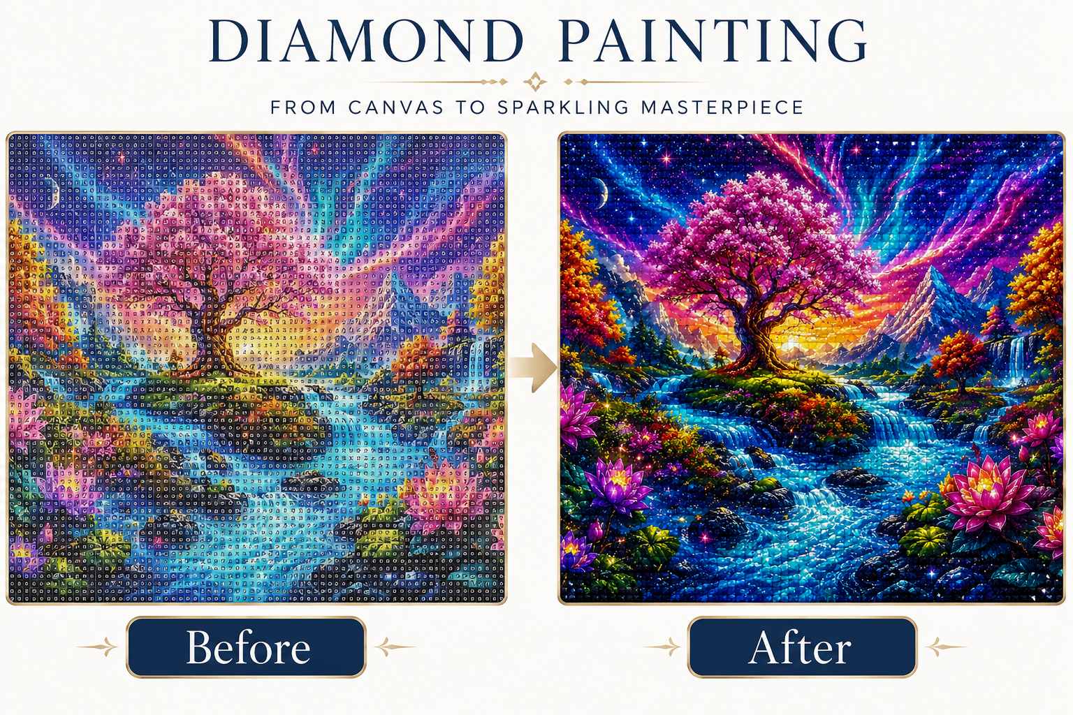 Ethereal Blossom Tree Diamond Painting Kit