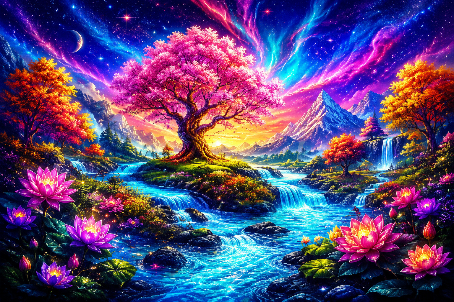 Ethereal Blossom Tree Diamond Painting Kit