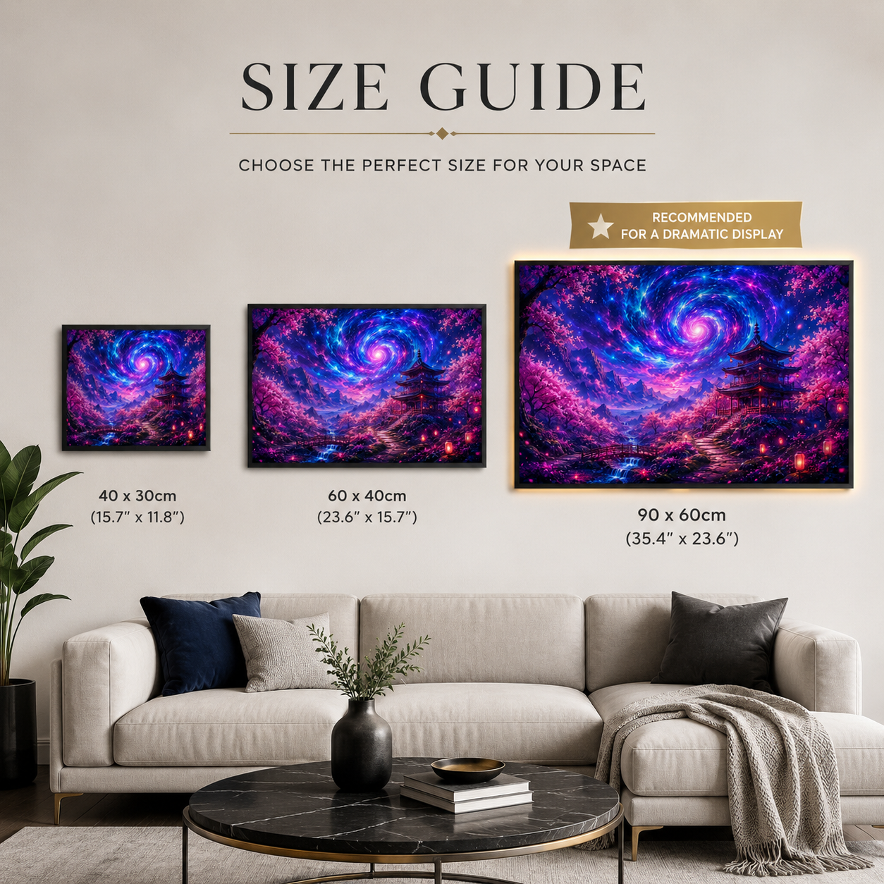 Sakura Galaxy Pagoda Diamond Painting Kit