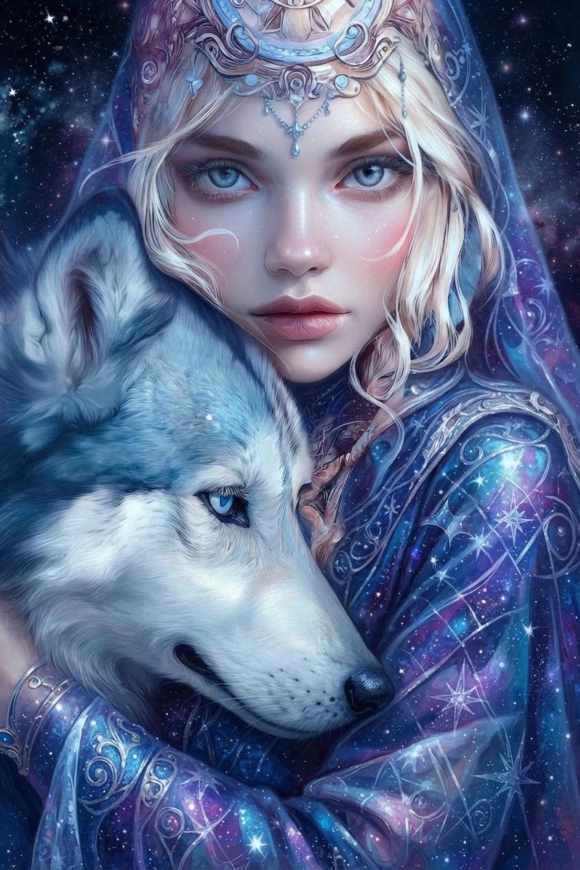 Galaxy Wolf Goddess
