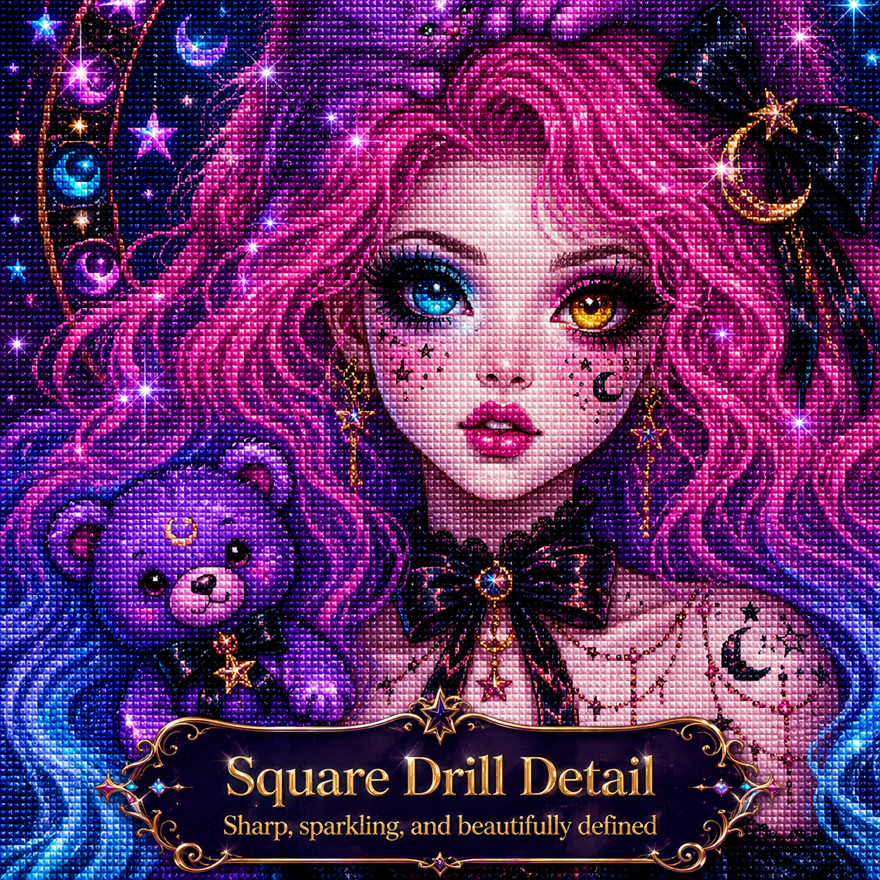 Mystic Moon Lily Diamond Painting Kit
