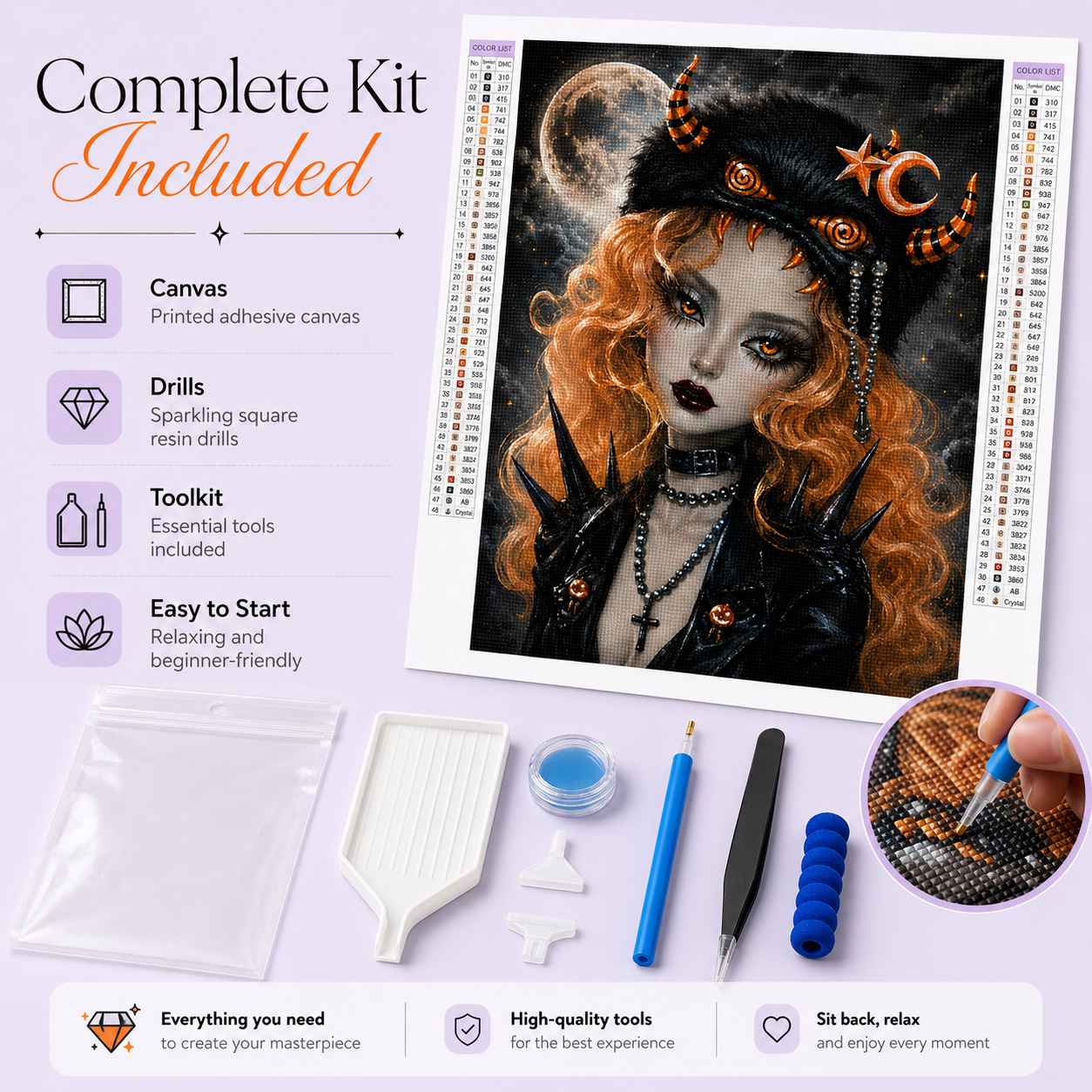 Mystic Witch Diamond Painting Kit