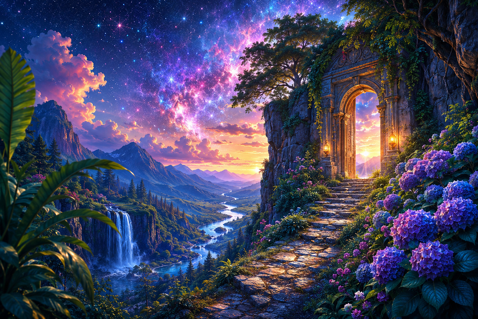 Doorway to Dreams Landscape Diamond Painting Kit